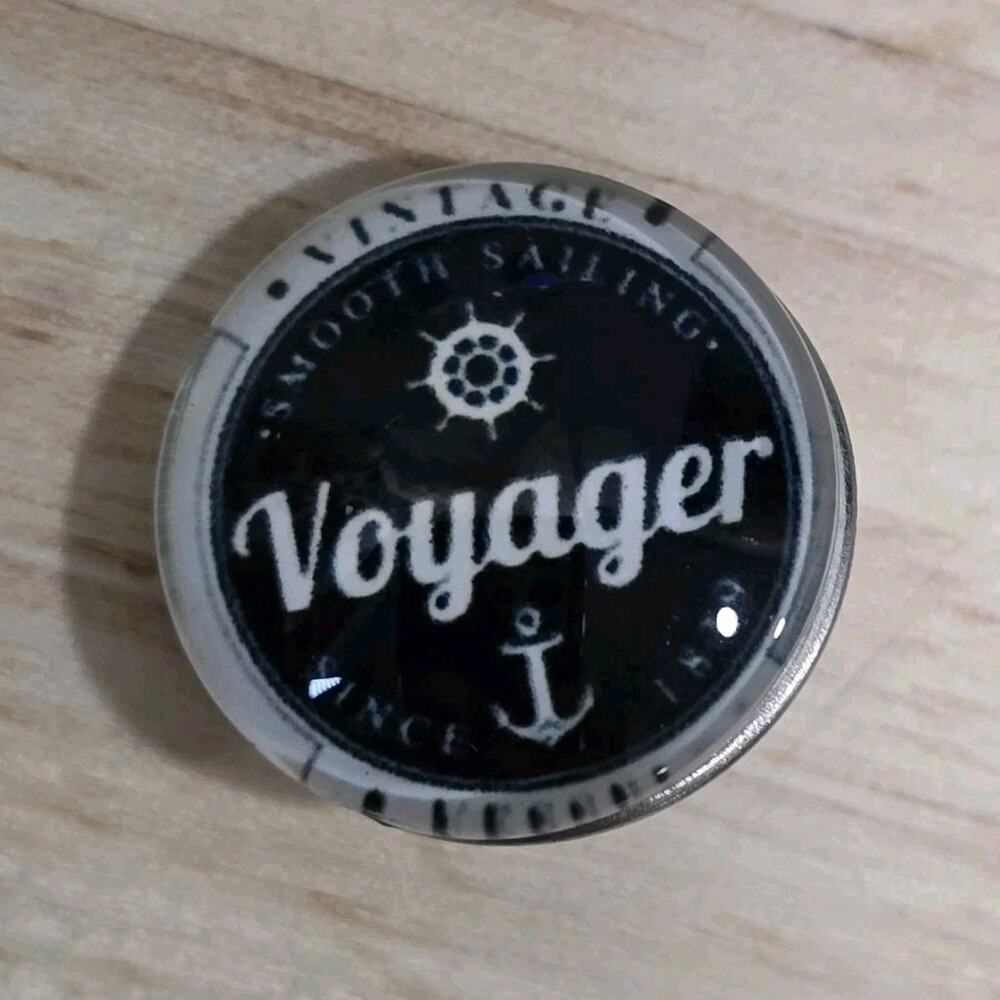 Snap Jewelry Smooth Sailing Voyager Nautical Button Charm Fits Ginger Snaps 20mm